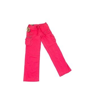NWT Polo Ralph Lauren  Pants Men 34X32 Pink Cargo Utility Fatigue (Flaw)‎